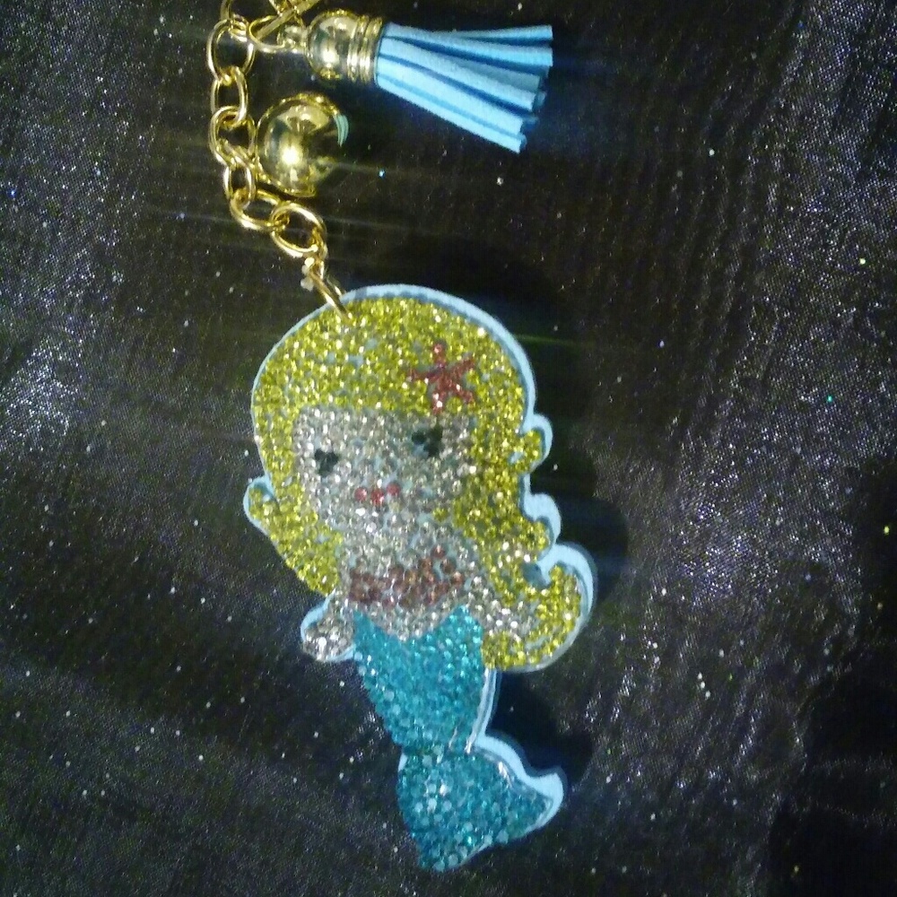 Mermaid bling keychain